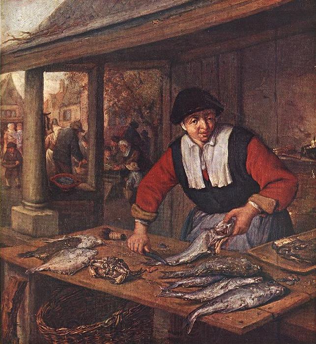 OSTADE, Adriaen Jansz. van The Fishwife sj